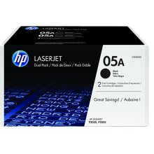 CE505D - HP 05A Black 2-pack LaserJet Toner Cartridge