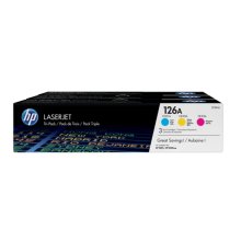 CF341A - HP 126A Tri-pack LaserJet Toner Cartridges